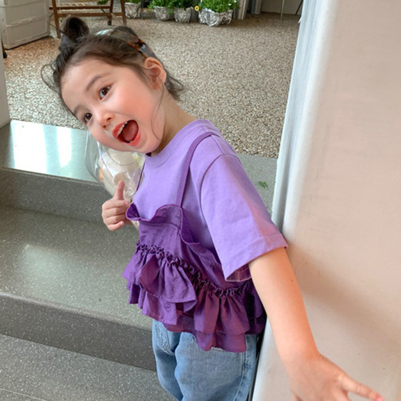 Set Áo Thun Ngắn Tay + Áo Hai Dây Phong Cách Hàn Quốc Cho Nữ