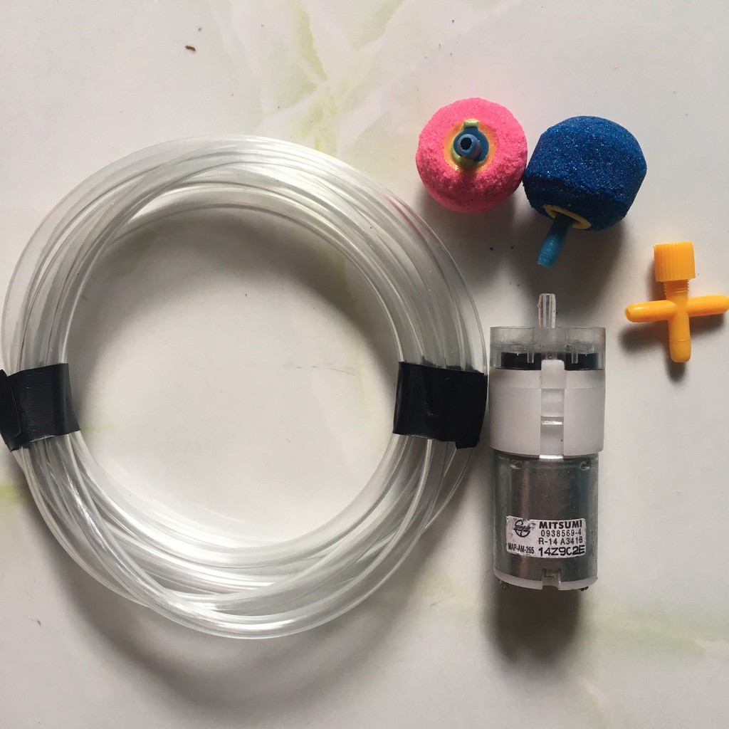 COMBO bộ sục khí bể cá mini 3-6V