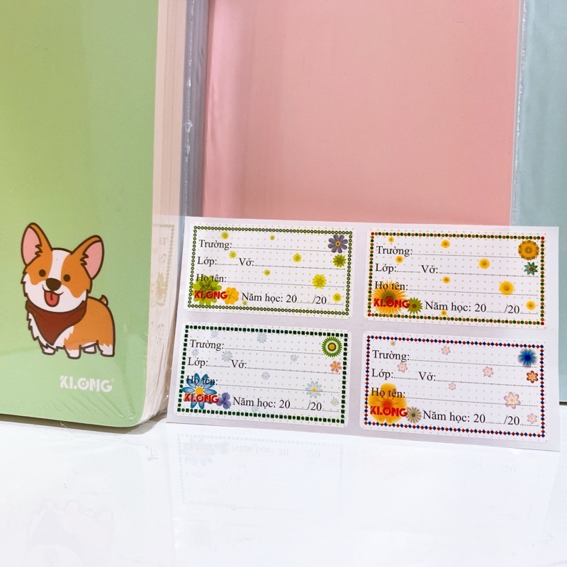 Nhãn vở CIII Anniversary - Flower KLong; MS: 742 🐻🌸