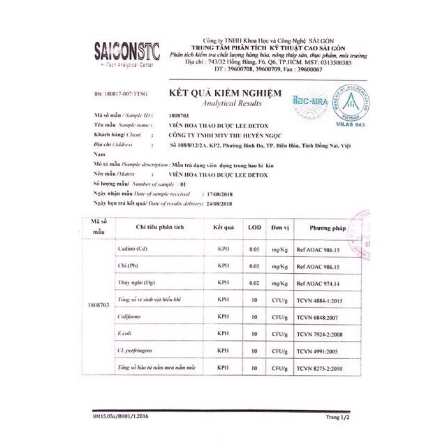 Trà hoa thảo dược giảm cân Lee Detox