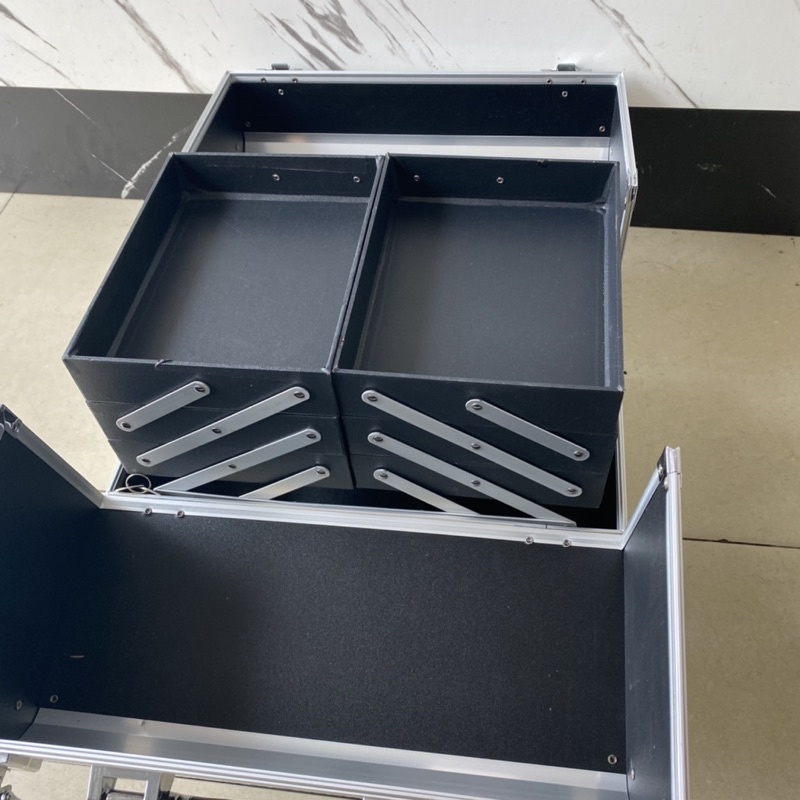 Cốp nhôm 3 tầng size đại - cốp đựng đồ nail , phun xăm