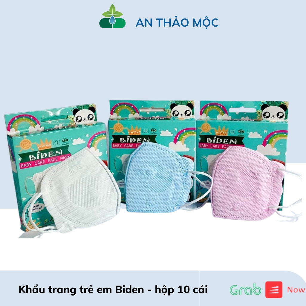 Khẩu trang gấu trẻ em panda biden hộp 10 cái,khẩu trang y tế kháng bụi,khuẩn.anthaomoc