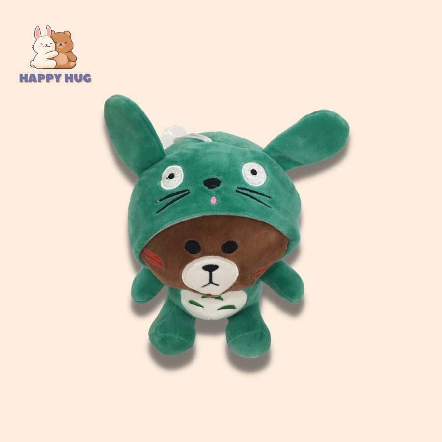 Đồ chơi gấu Brown cosplay chuột siêu đang yêu size 25cm, thú nhồi bông cao cấp - Happy Hug