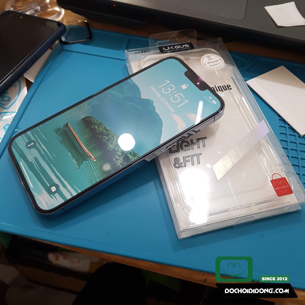 Ốp Lưng IPhone 13 Pro Max Mini Likgus Lưng Cứng Trong Viền Dẻo Trong Chống Sốc
