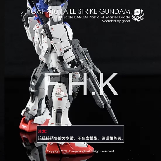 Decal Dán Trang Trí Xe Hơi GHOST MG 1 / 100 RM Aile Strike Ver.Rm Chất Lượng Cao