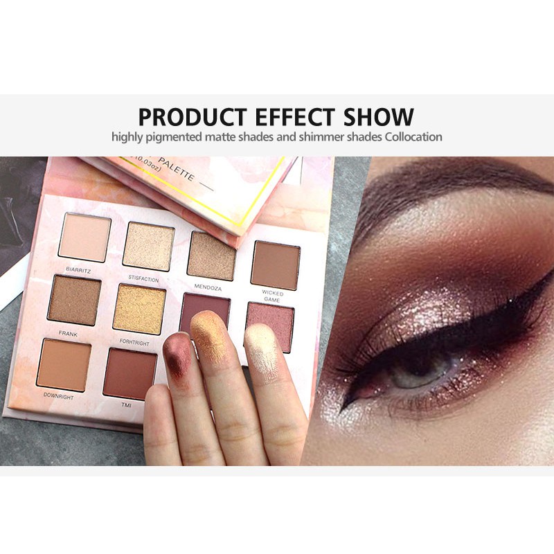 Bảng phấn mắt AIKIMUSE 12 màu lì ánh nhũ 1g*12 | BigBuy360 - bigbuy360.vn