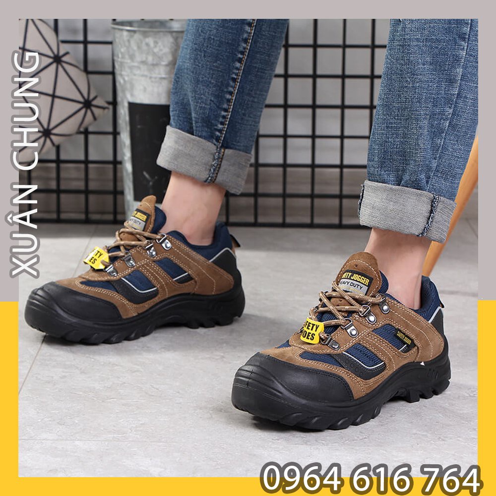 Giày bảo hộ lao động nam Jogger X2020P S3, giày bảo hộ thoáng khí, chống đinh, chống va đập