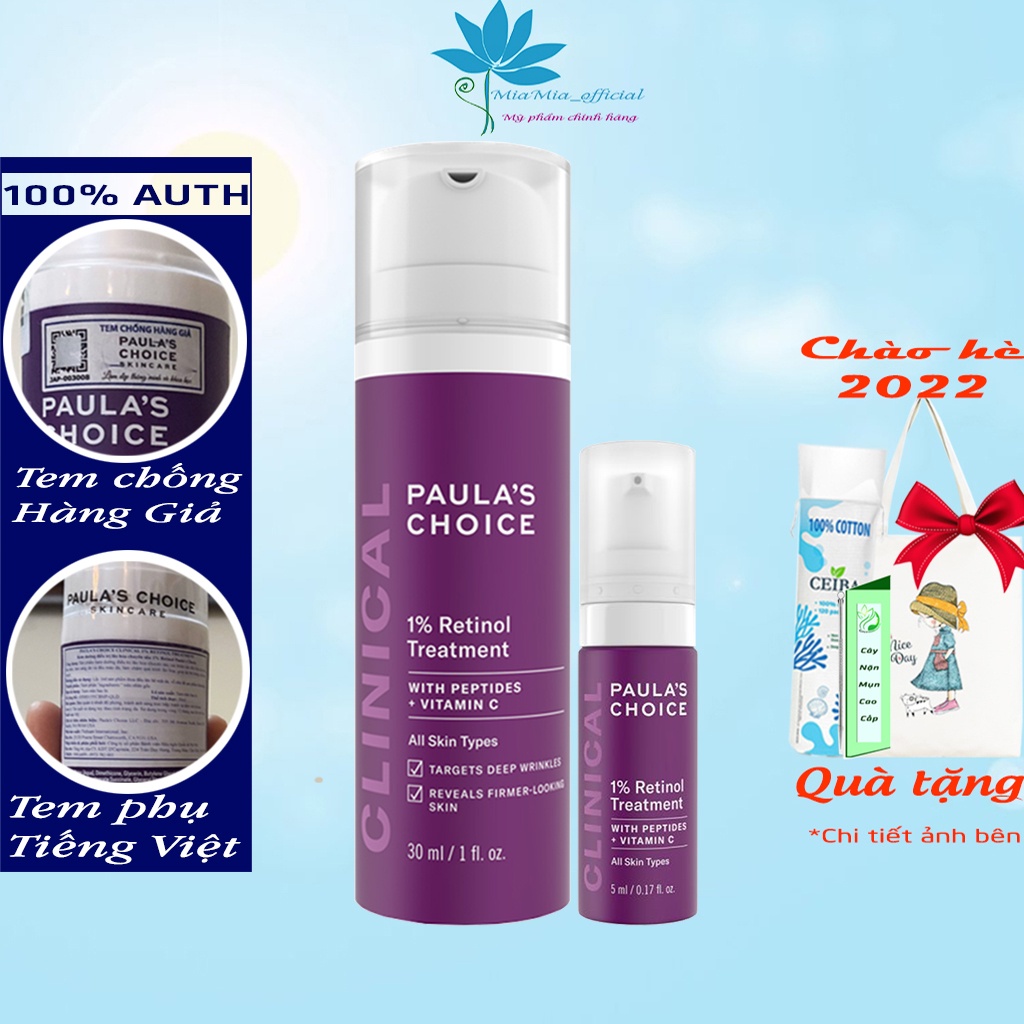 Tinh Chất 1% Retinol Paula Choice Làm Mờ Nám Và Nếp Nhăn Paula’s Choice Clinical 1% Retinol Treatment 30 ml