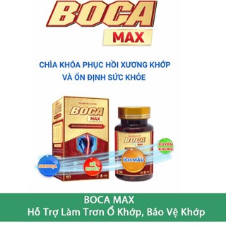 Boca Max, Viên uống hỗ trợ làm trơn khớp, giúp giảm viêm khớp, sưng khớp, bảo vệ khớp - Hộp 60 viên, Alifaco