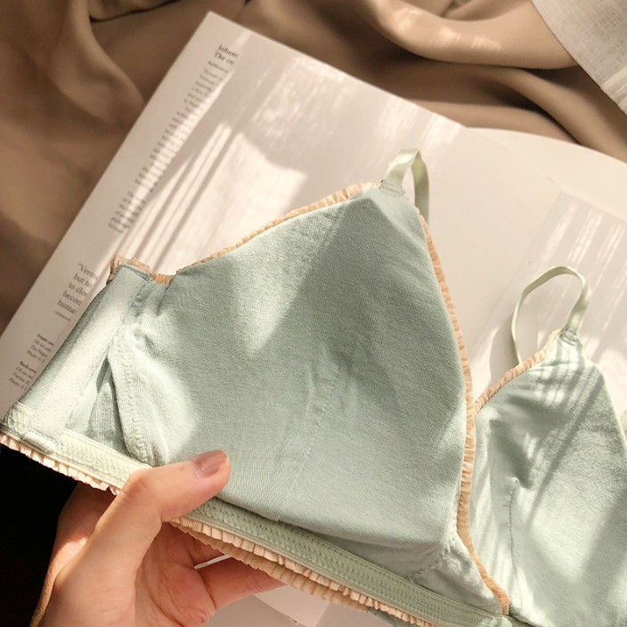 Bộ Đồ Lót Cotton Không Gọng Phong Cách Nhật Bản S291