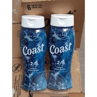 ( Mẫu mới ) Sữa tắm và gội cho nam Coast Hair & Body Wash Classic Scent 2IN1 5.0