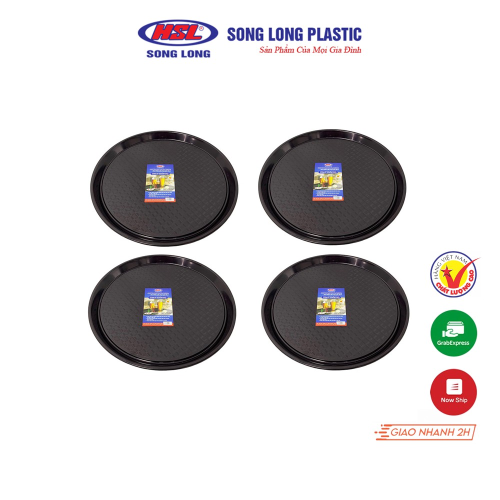 Khay Đựng Thức Ăn Tròn Hàn Quốc Song Long Plastic  2836100% nhựa nguyên sinh, an toàn thực phẩm