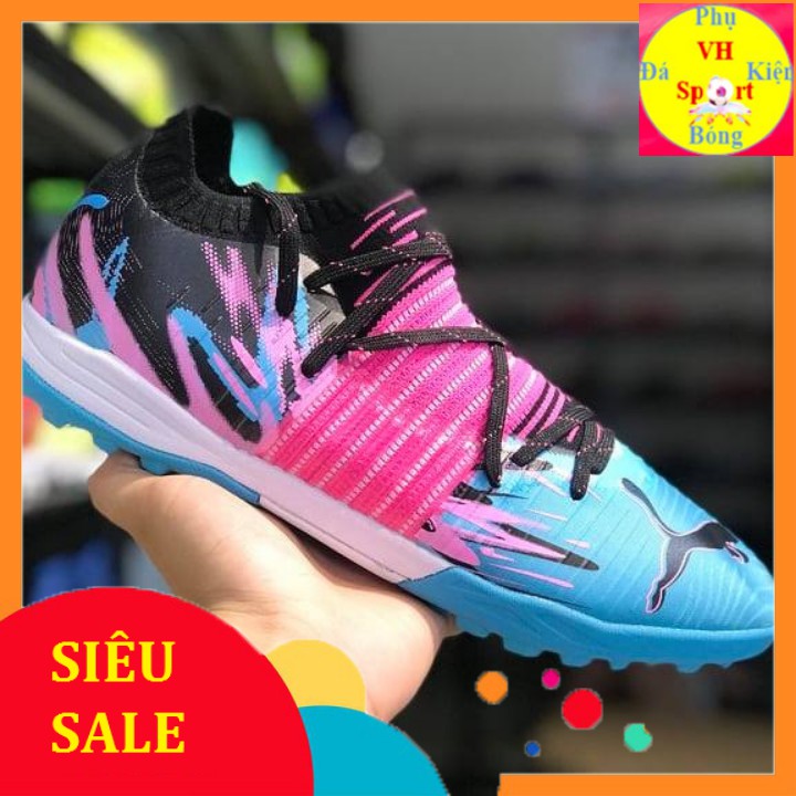 Giày đá bóng sân cỏ nhân tạo Puma Futrue TF Xanh