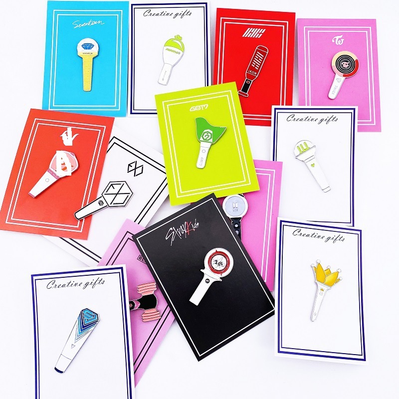 Huy Hiệu Cài Áo Hình Nhóm Nhạc Kpop BTS Bangtan Boys Exo Twice Iu Got7 Sj