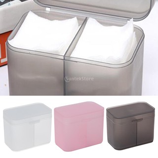 [Dolity1] Hộp đựng khăn bông quấn móng tay Khăn trang điểm