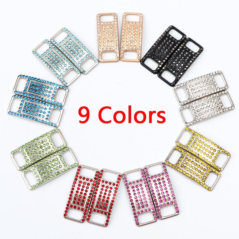 Set 2 Phụ Kiện Trang Trí Giày/Giày AF1 Phối Đá Nhiều Màu Sắc DIY