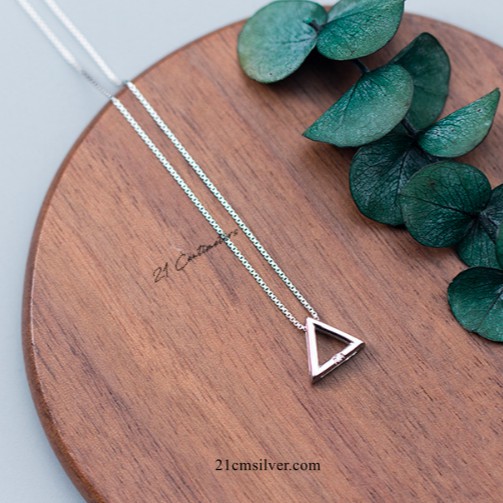 Dây chuyền bạc 21 Centimeters Triangle Trang sức bạc Tiệm bạc 21 Centimeters