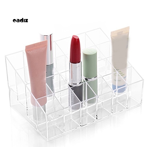 Khay Đựng Son Môi 24 Ngăn Trong Suốt Tiện Dụng Ốp
