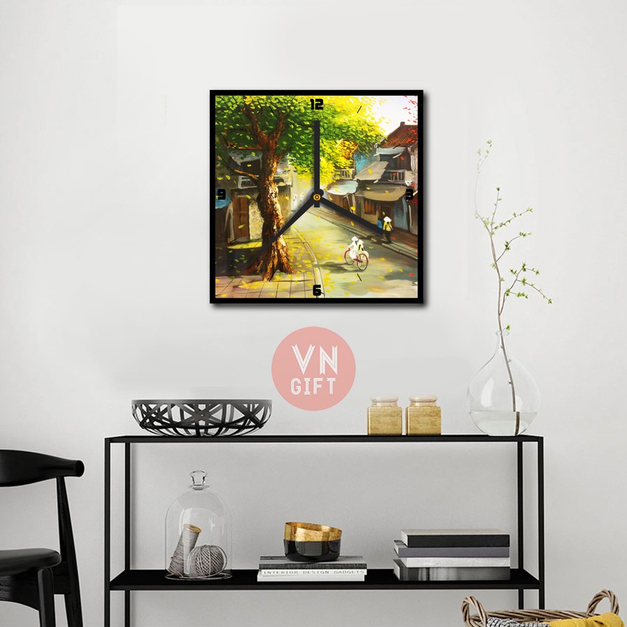 Đồng Hồ Tranh Sơn Dầu