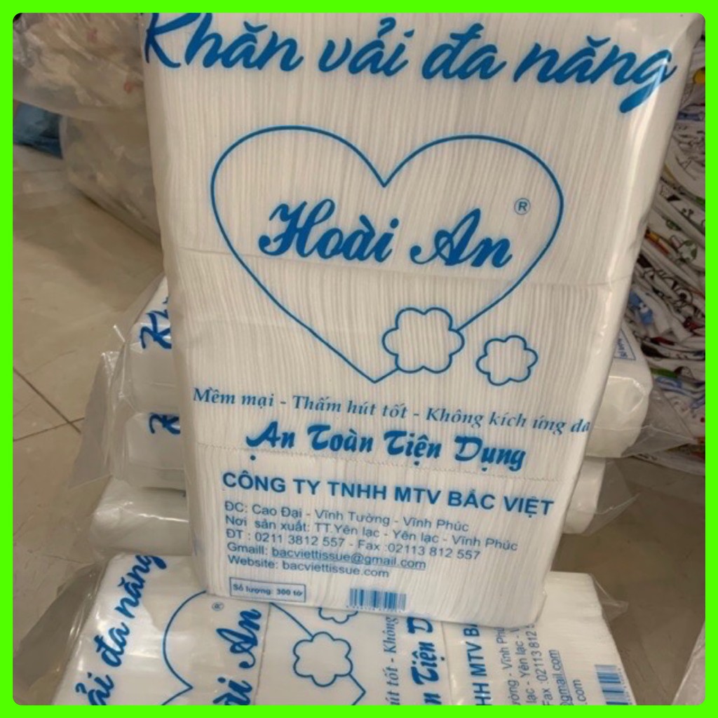 Khăn vải khô đa năng Hoài An túi 300gr 210 tờ - K13