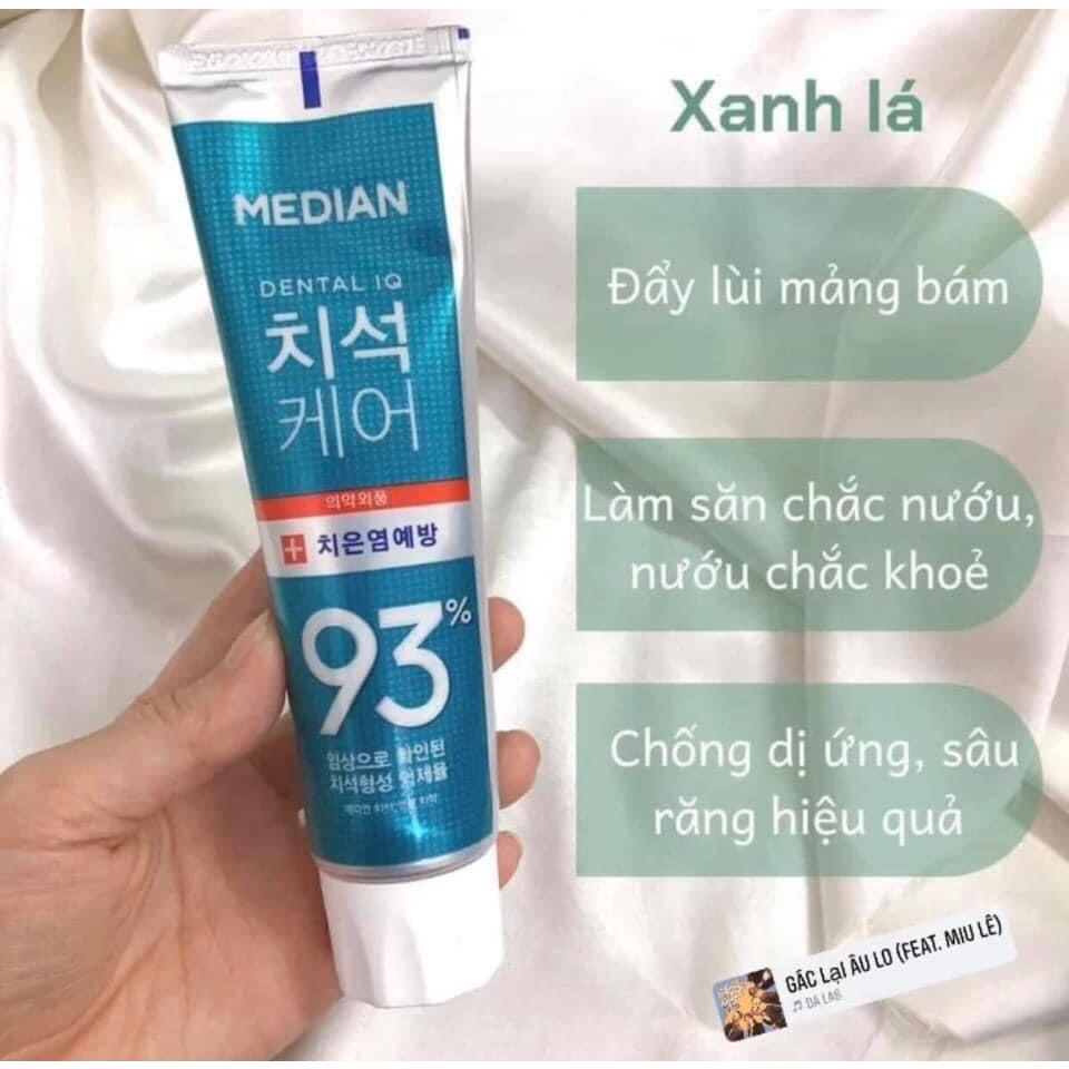 Kem Đánh Răng Trắng Sáng Median IQ 93% 120g  Hàn Quốc Chính Hãng