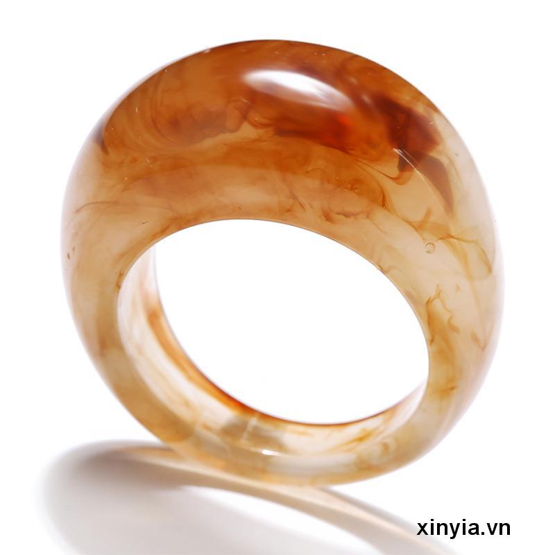 Nhẫn Resin Thiết Kế Độc Đáo Thời Trang Cá Tính Cho Nữ