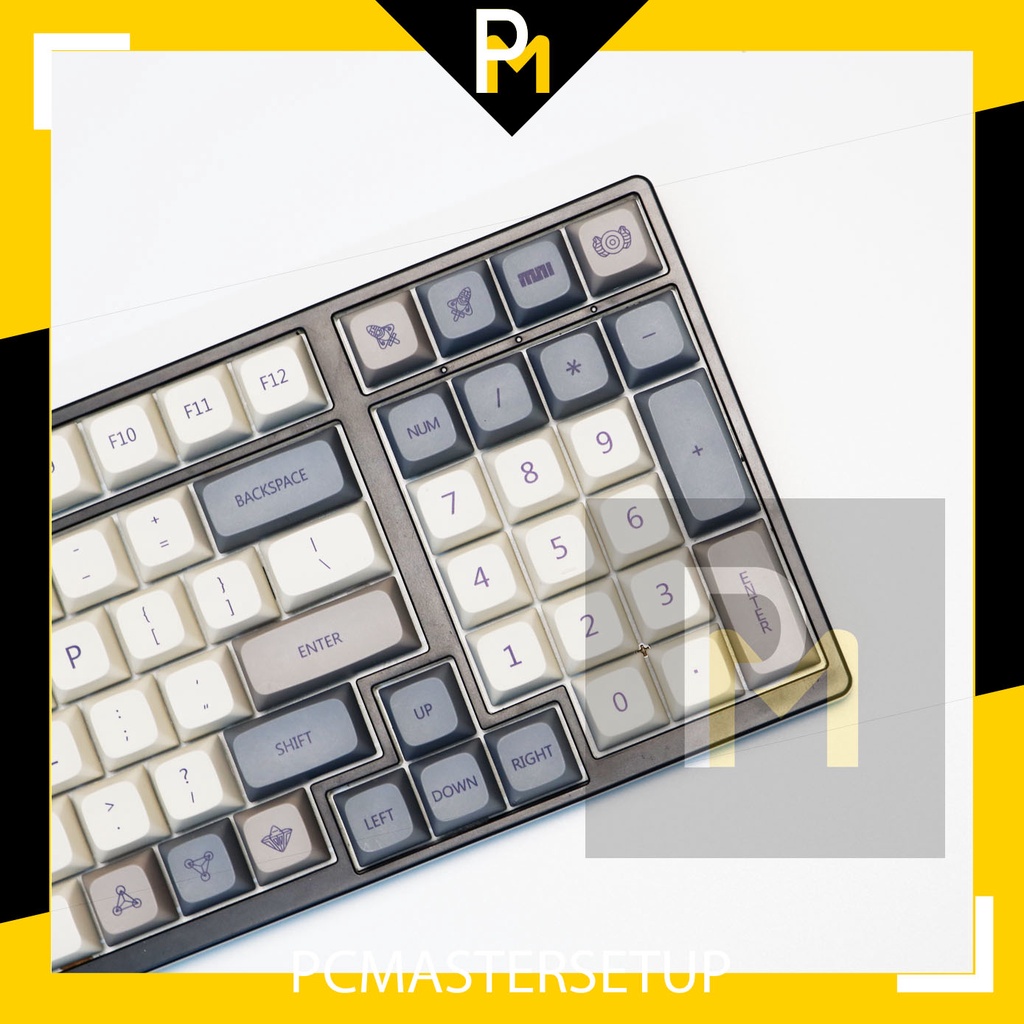 Keycap pbt xda Retro Element nguyên tố cao 9.5mm 121 phím, nút cho bàn phím cơ của pcmaster