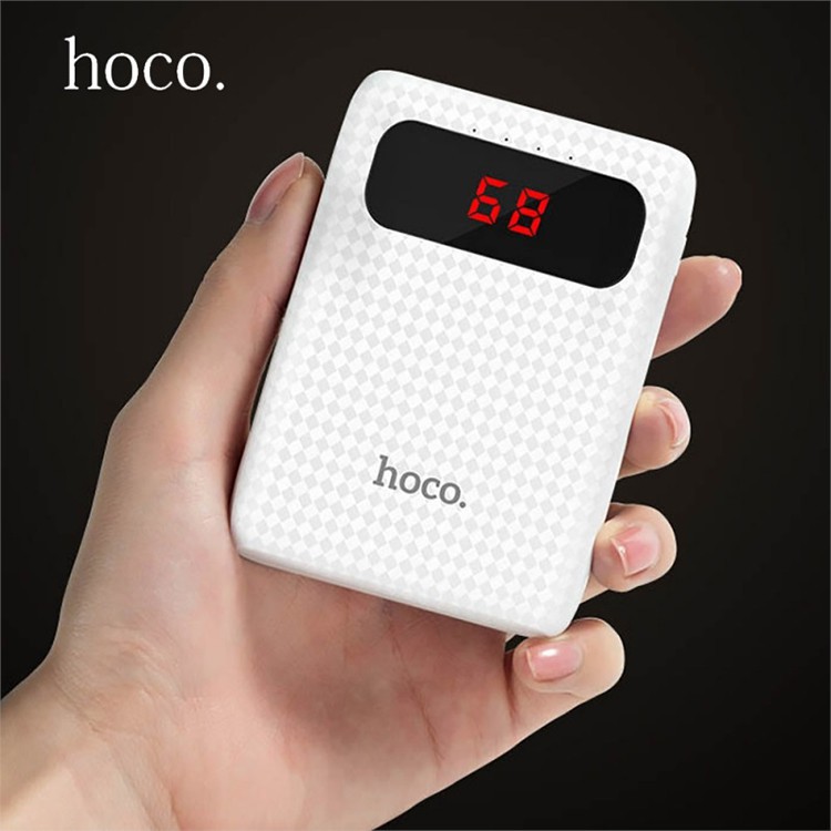 Pin dự phòng Hoco B20 10000mAh - Màn LCD Báo % Pin (Chính Hãng - Bảo hành 6 tháng)