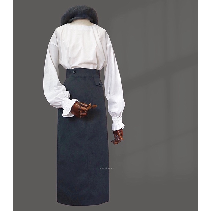 [Hình thật độc quyền TOS.CLOSET]Chân váy midi dáng bút chì | BigBuy360 - bigbuy360.vn