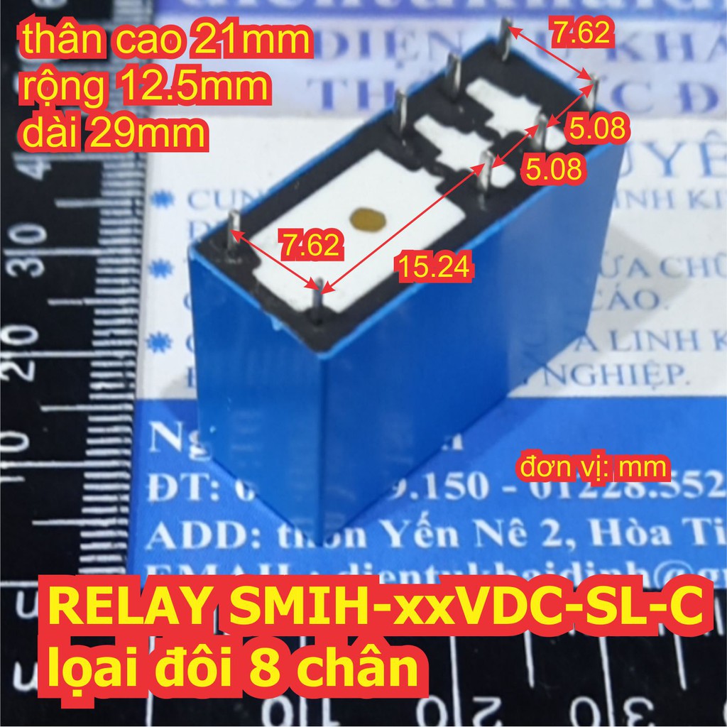RELAY đôi SMIH-05VDC-SL-C 5VDC 8 chân kde7135