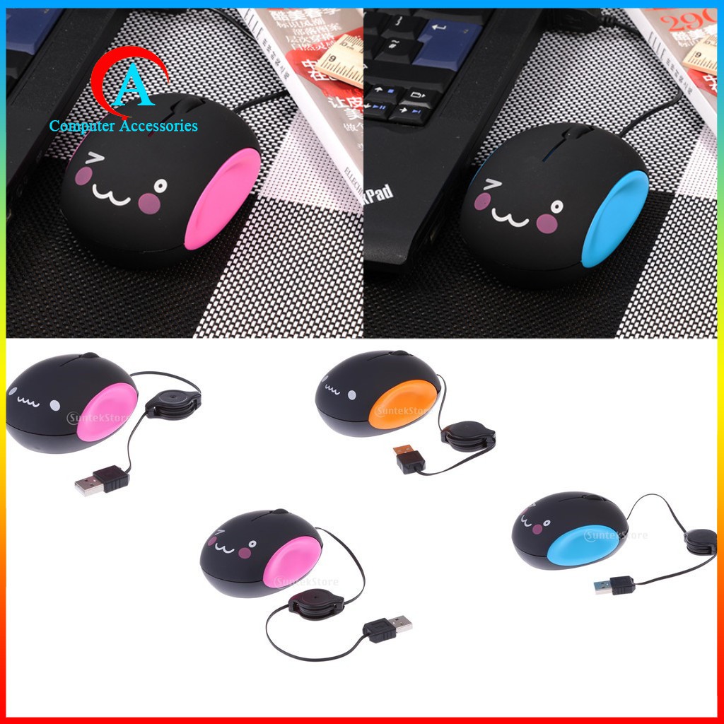 Chuột quang có dây rút cho PC/ Notebook