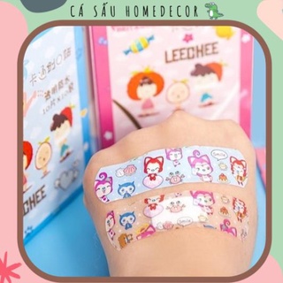 Băng Keo Cá Nhân Hình Cute Dễ Thương Không Thấm Nước Hộp 100 Cái