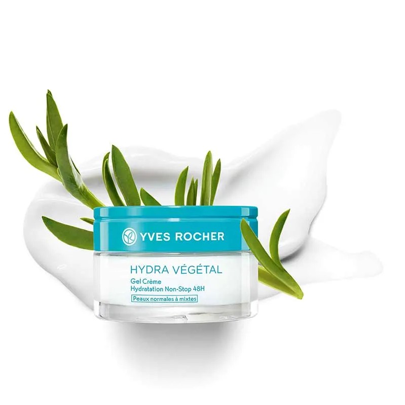 Kem dưỡng ẩm 48H NON-STOP cho da thường, hỗn hợp – Yves Rocher Hydra Vegetal 50ML