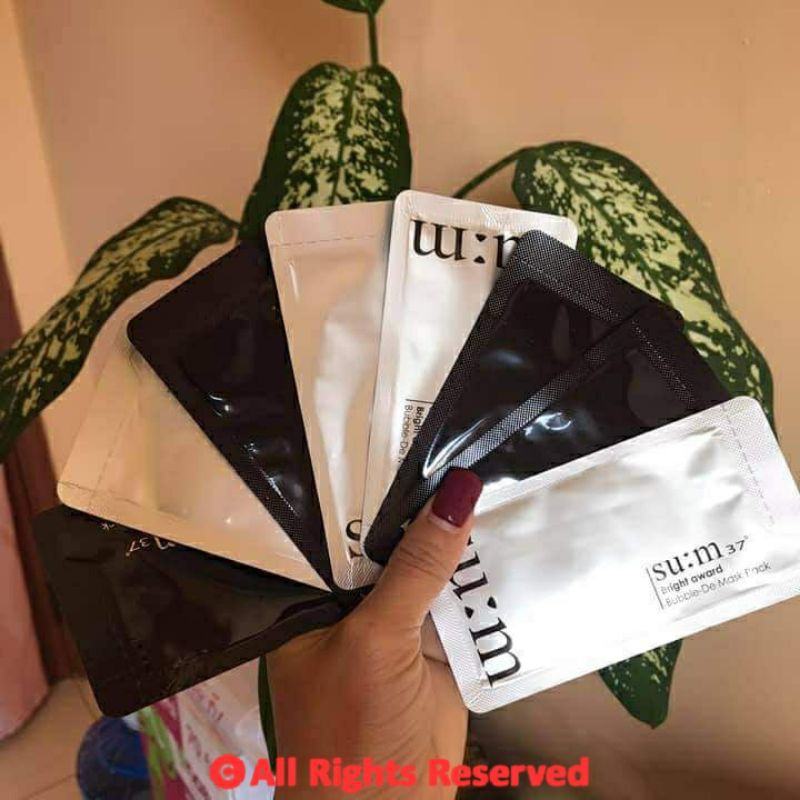 Mặt Nạ Sủi Bọt Thải Độc Da Sum37 Bright Award Bubble-De Mask