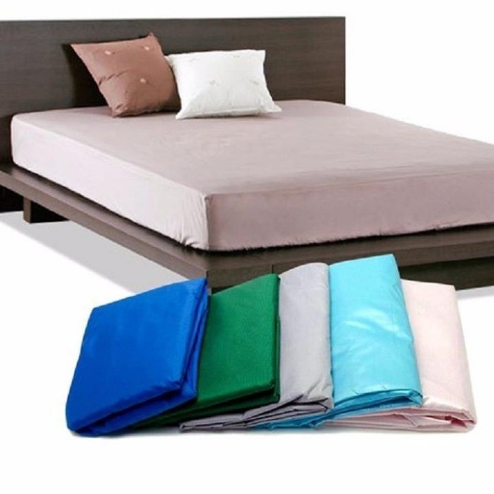 Drap Giường Chống Thấm 1.6 x 2 Mét Màu Trơn - Chống Thấm Nước, Siêu Bền