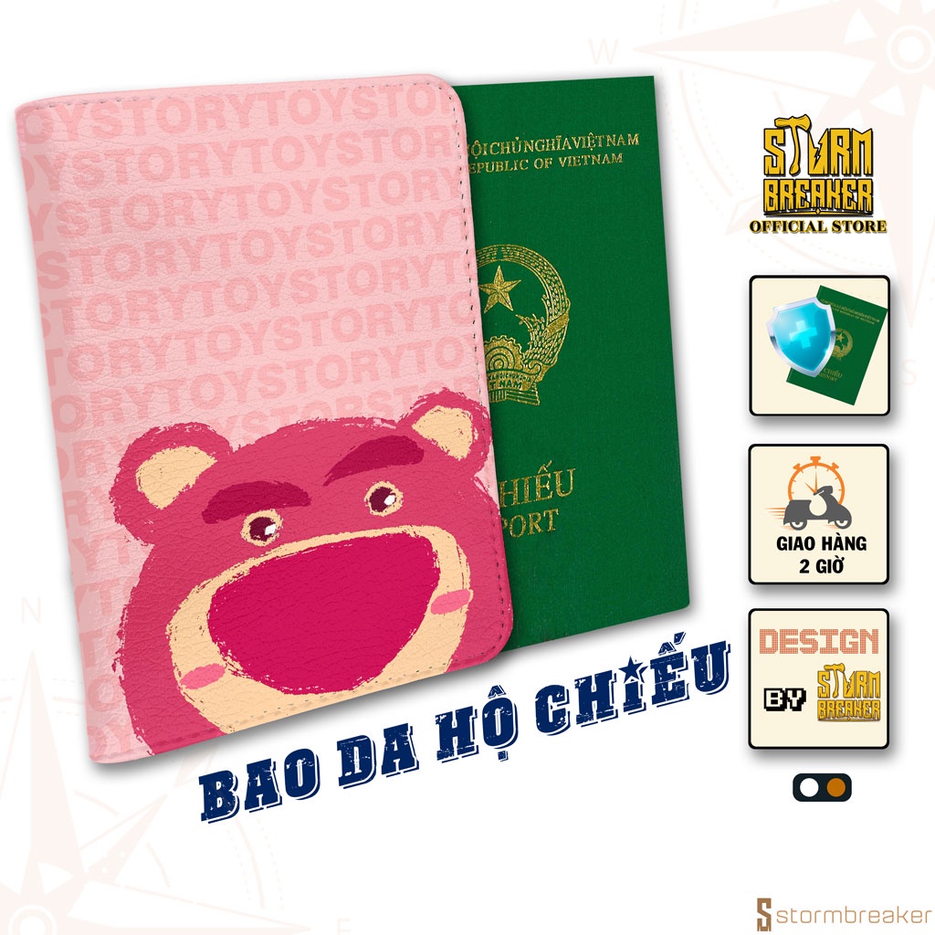 Bao Da Hộ Chiếu Passport Du Lịch Nam - Nữ- Disney Tsum Tsum - Lotso