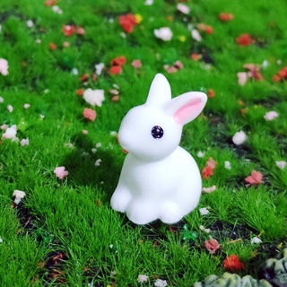 Thỏ tai hồng 1.5cm ,phụ kiện trang trí cây cảnh ,terarium