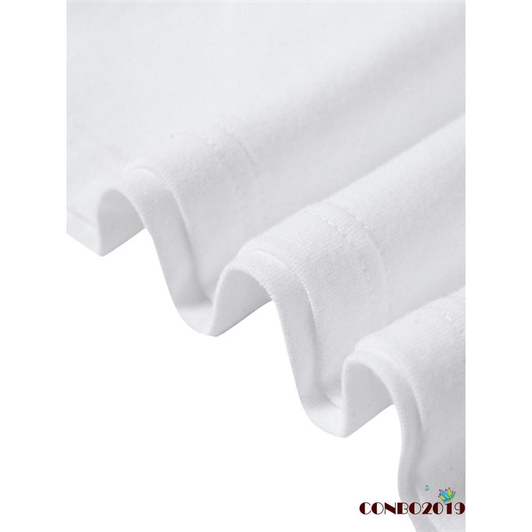 Áo thun lửng ngắn tay in chữ thời trang nữ tính