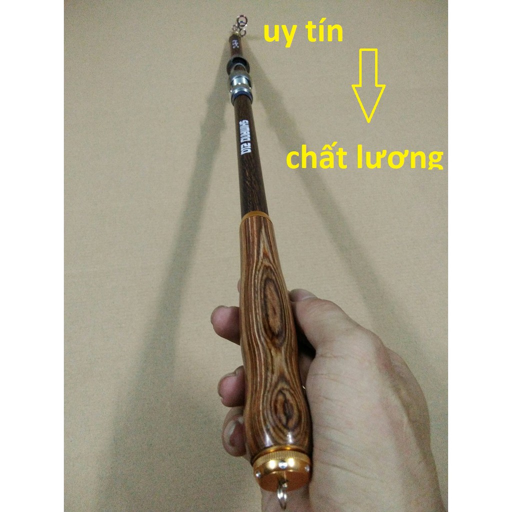Cần Câu Rút Cacbon 2m1 - Tặng Kèm 1 Bộ Phao Lưỡi Cơ Bản