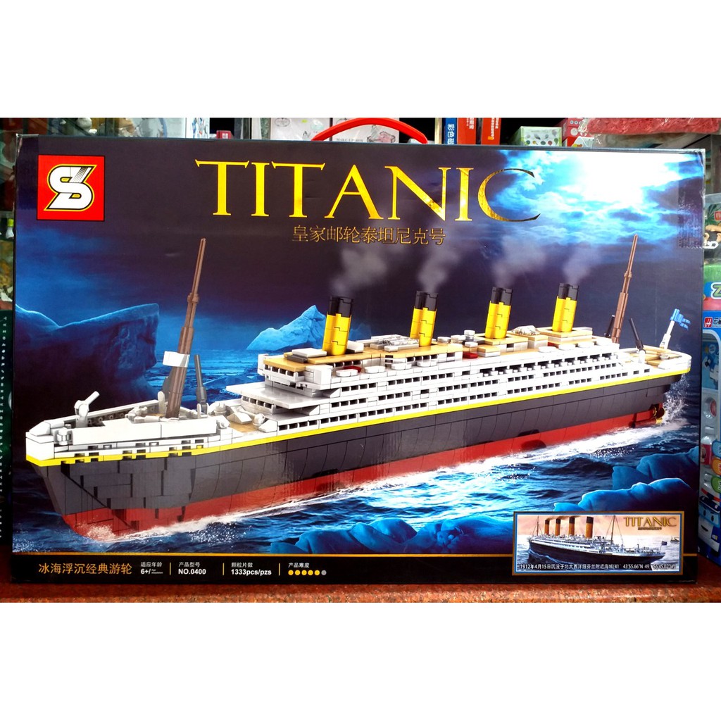 Lego - Lắp ráp 0400 ( Xếp Hình Con Tàu Huyền Thoại Titanic 1333 Mảnh )hàng xịn-nhựa an toàn cho bé