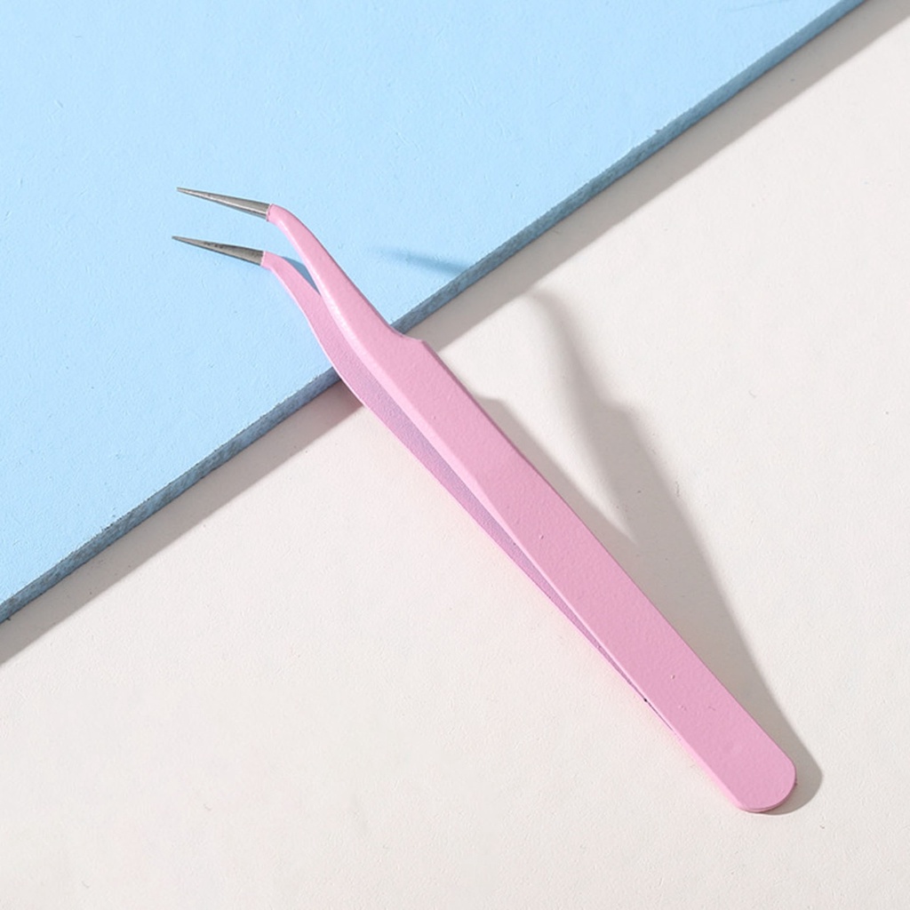 Nhíp Thẳng / Cong Chống Tĩnh Điện Đính Đá Trang Trí Móng Tay Nghệ Thuật Cho Nữ