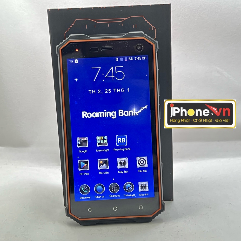 Điện thoại PhoneMax Rocky 2 chống nước ,2 Sim ,pin siêu trâu, mới nguyên hộp đủ phụ kiện