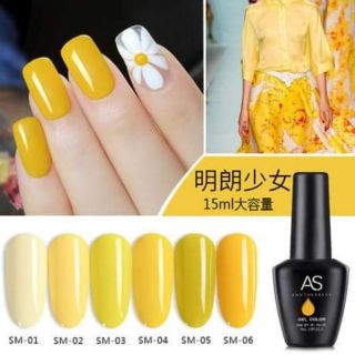 Sơn gel As tông màu Vàng chai đen mã SM