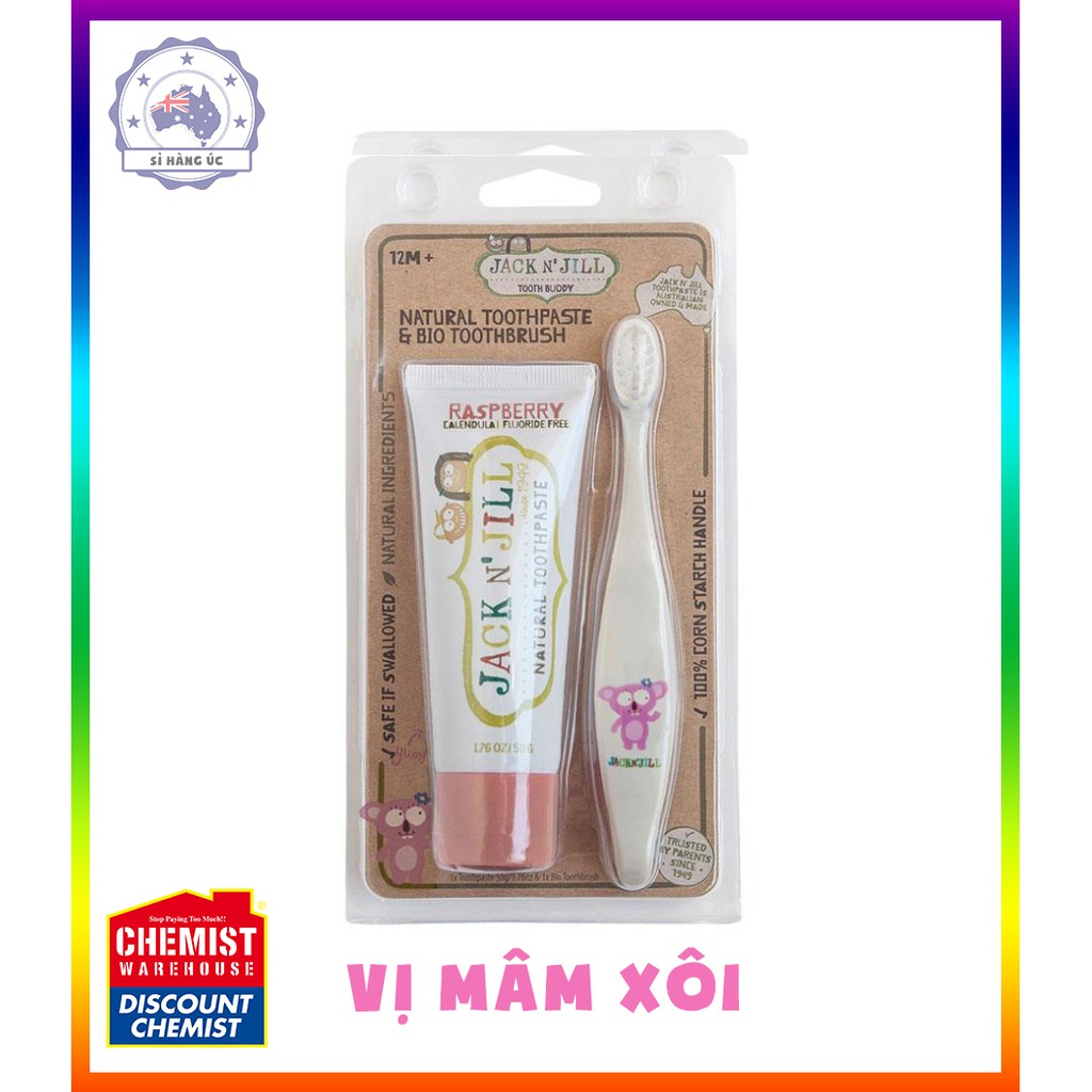 Set bàn chải  và kem đánh răng Jack and Jill