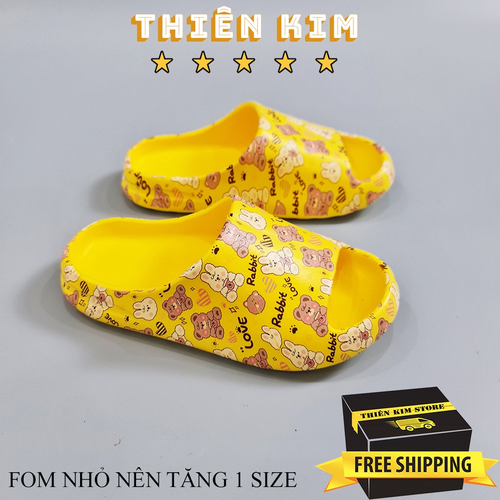 Dép Bánh Mì Nữ Đúc Nguyên Khối Êm Chân, Hoạt Hình Dễ Thương Thời Trang Bm+320