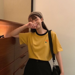Áo thun viền cổ