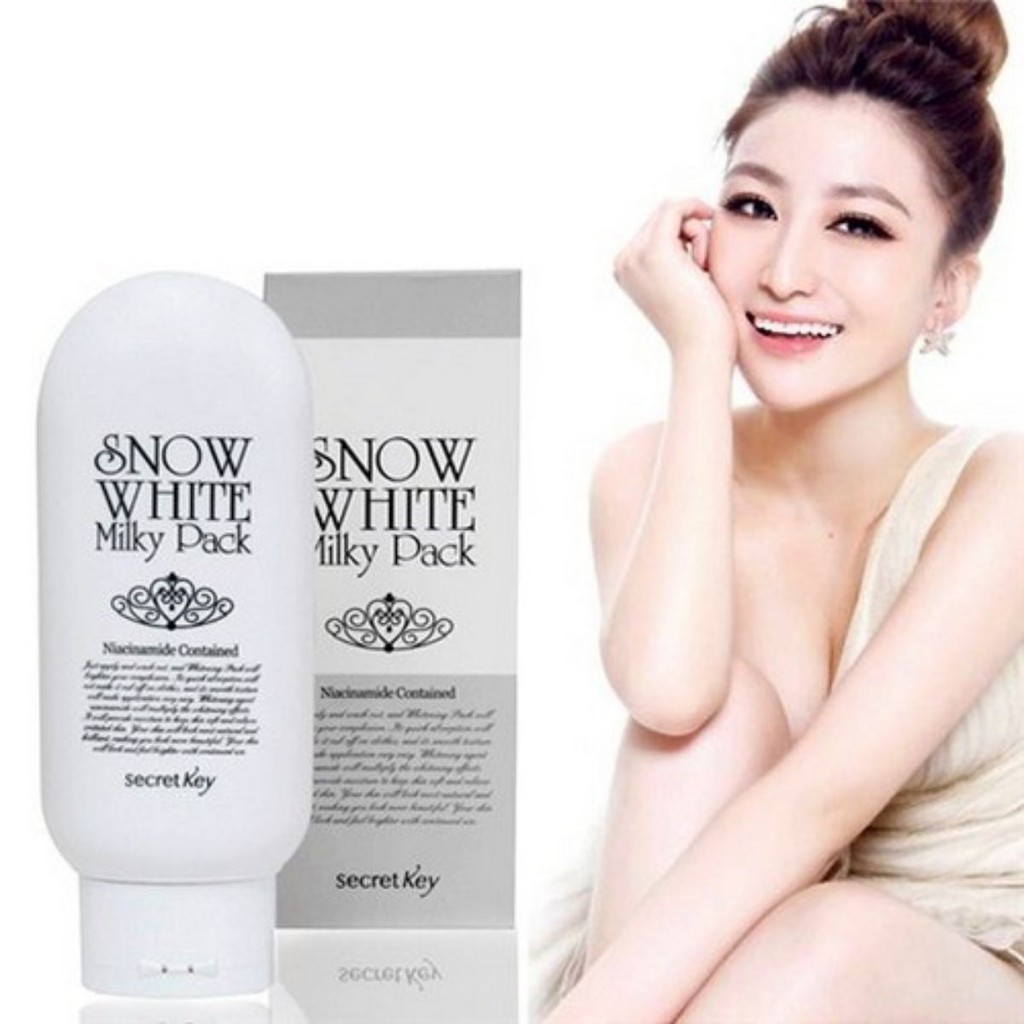 KEM DƯỠNG TRẮNG DA TOÀN THÂN Secret Key Snow White Milky Pack 200g [HOT]