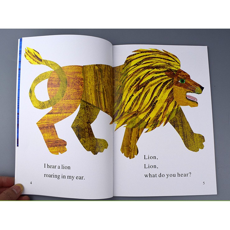 Bộ nhập - ERIC CARLE - BROWN BEAR, BROWN BEAR, WHAT DO YOU SEE? (4 Quyển + 1 Poster + File Nghe)