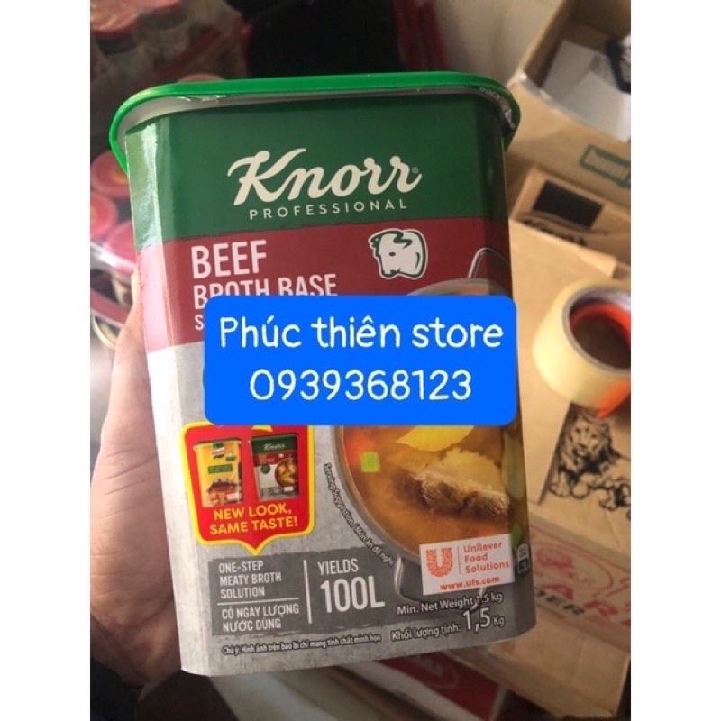 SÚP NỀN THỊT BÒ KNORR 1.5KG