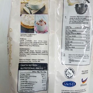 Bột Whipping Cream 500g